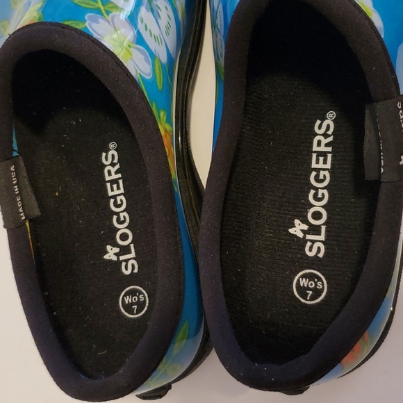 Sloggers Floral Slip On Gardening Shoes Womens Size 7 - Picture 6 of 7